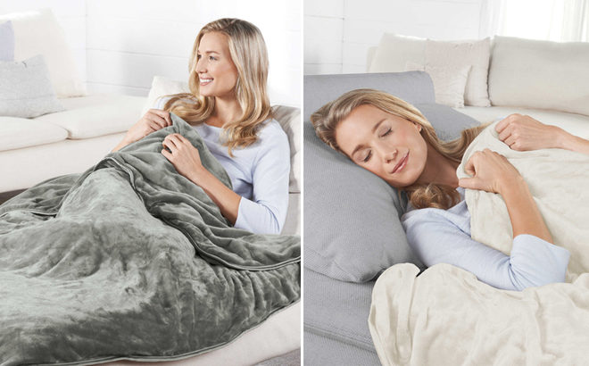 Brookstone Weighted Blanket JUST $69.99 (Regularly $150) + FREE Shipping