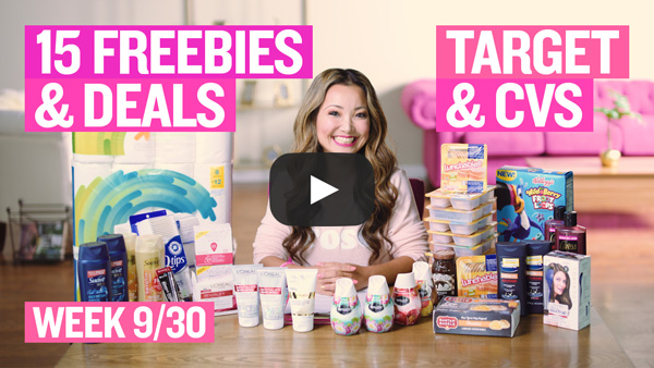 VIDEO: 15 FREEBIES & Deals at Target & CVS This Week (9/30 - 10/6)