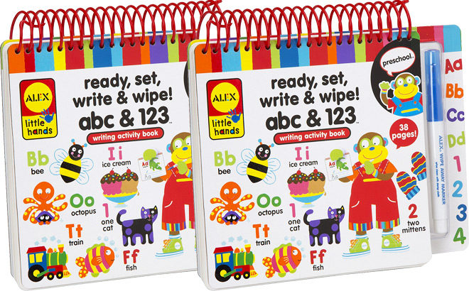 ALEX Toys ABC & 123 Wipe-Clean Book for JUST $7 (Regularly $15)