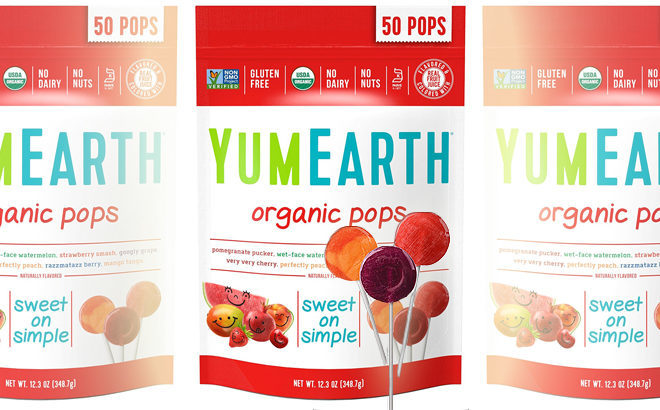 Amazon: YumEarth 50-Count Lollipops for JUST $5.14 + FREE Shipping (10¢ Each!)