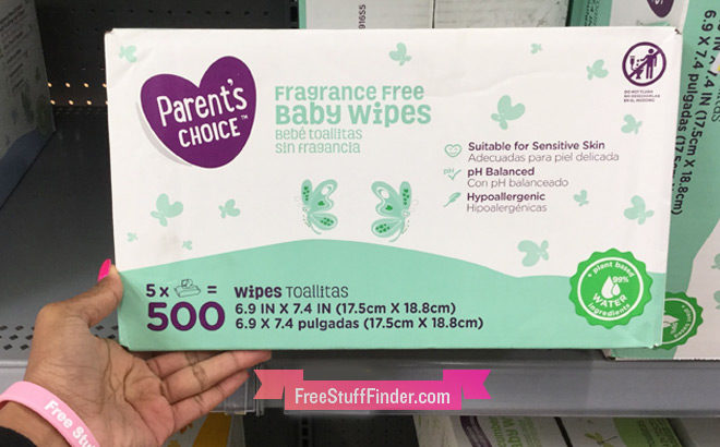 FREE Parent's Choice Baby Wipes 500-Count Box + FREE Pickup (NEW TCB Members!)