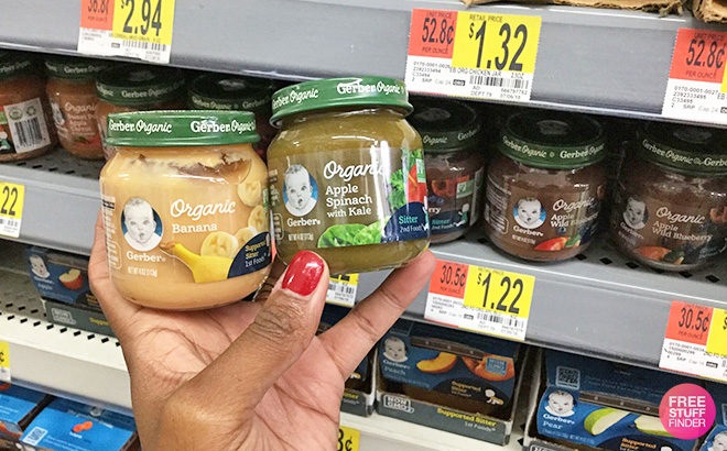 Gerber Organic Jar Baby Food ONLY 97¢ (Regularly $1.22) at Walmart
