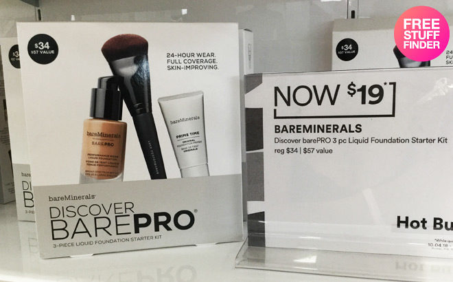 BareMinerals 3-Piece Foundation Starter Kit JUST $19 - Regularly $34 (Today Only!)