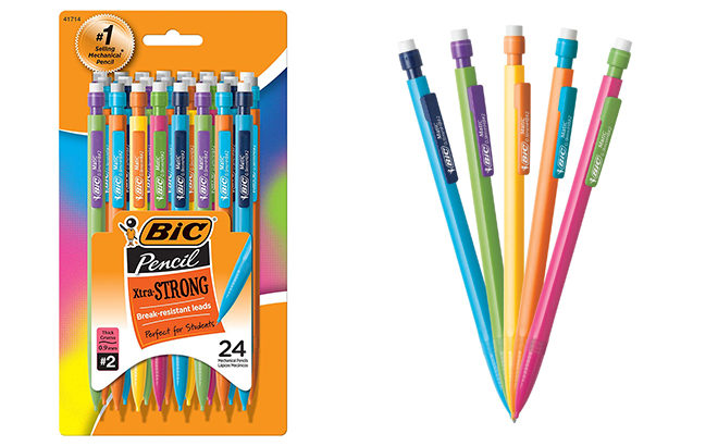 Amazon: BIC Xtra-Strong Mechanical Pencils 24-Count Pack JUST $3.88 (Regularly $7.49)