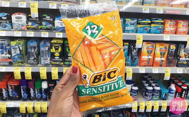 BIC Sensitive Disposable Razors 12-Count Just 49¢ at Walgreens (Use Your Phone!)