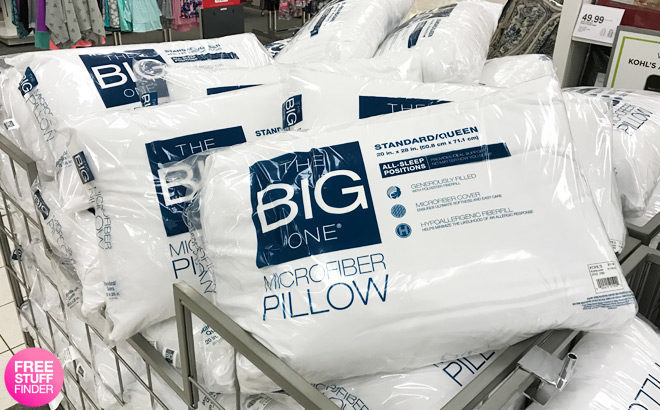 Kohl’s: The Big One Microfiber Pillow for JUST $2.99 (Regularly $12) + FREE Pickup