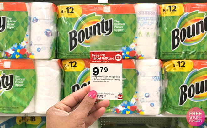 Bounty Paper Towels 8-Pack JUST $5.34 Each (Regularly $10) – ONLY 67¢ per Giant Roll!