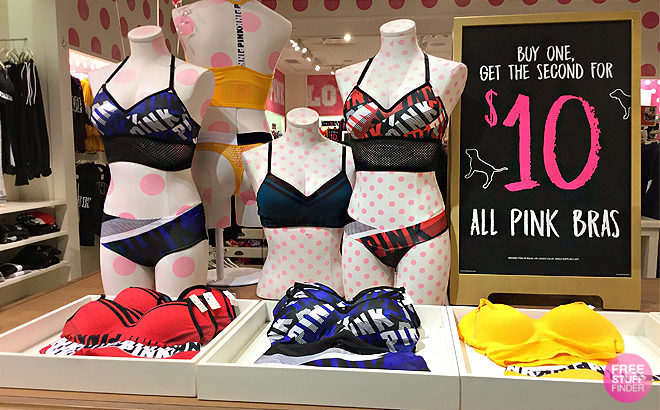 Victoria's Secret: Buy One PINK Bra, Get One for $10 - From JUST $12.50 Each ($62 Value)