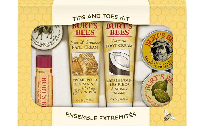 Amazon: Burt's Bees Tips and Toes 6-Piece Kit Just $9.30 + FREE Shipping (Reg $13)