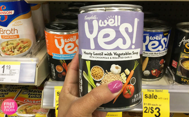 Campbell’s Well Yes! Soup for ONLY 75¢ at Walgreens (Regularly $3)