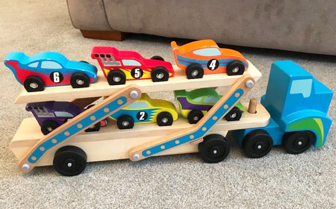 Melissa & Doug Mega Race Car Carrier for Only $17.99 (Regularly $30) + FREE Shipping