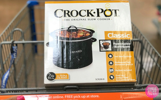 Crock-Pot 2-Quart Slow Cooker ONLY $9.99 + FREE Pickup at Walmart (Reg $25)