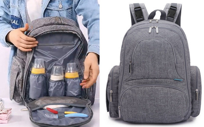 Diaper Bag Backpack with Changing Pad JUST $27 on Amazon + FREE Shipping