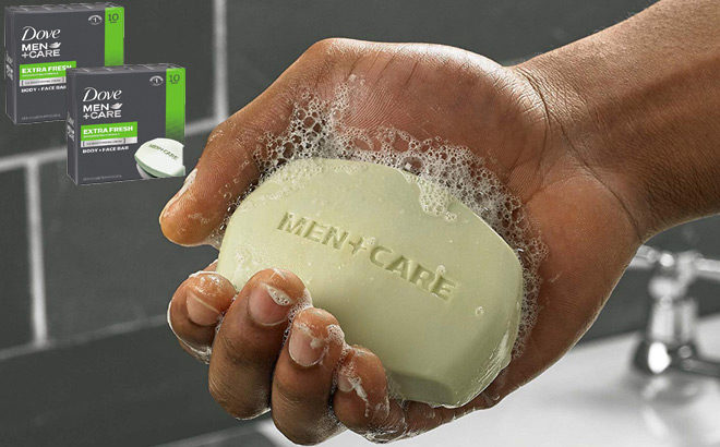 Amazon: Dove Men+Care Bar Soap 20-Pack Only $13.90 + FREE Shipping (70¢ per Bar!)