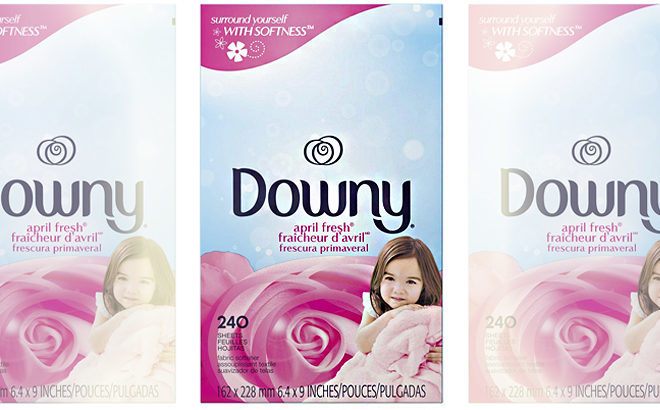 Downy Fabric Softener Dryer Sheets 240-Ct JUST $7.49 on Amazon (Only 3¢ Per Sheet!)