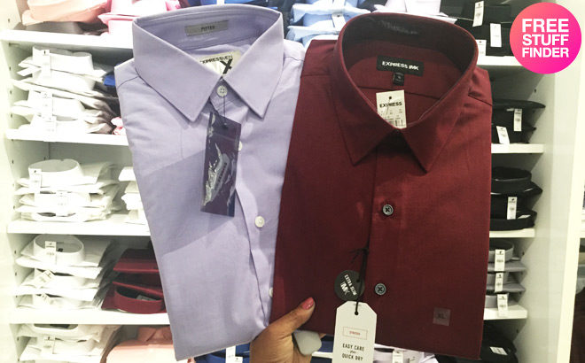 Men's Work Shirts, Pants and Jackets 50% Off at Express (Starting at $19.95 - Reg $40!)