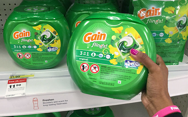 Amazon: Gain Flings Detergent Original Scent 81-Count Pacs JUST $14.97 (That's 18¢ Each!)