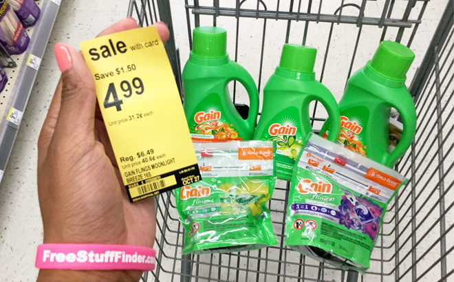 Gain Liquid Laundry Detergent JUST $2.99 at Walgreens (Regularly $7.79)