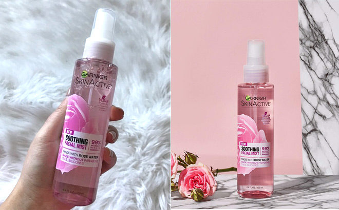 FREE Garnier Soothing Rose Water Facial Mist Sample - First 15,000 Only!