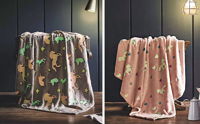 Glow In the Dark Plush Throws JUST $28.99 (Regularly $79) - Ten Adorable Designs!