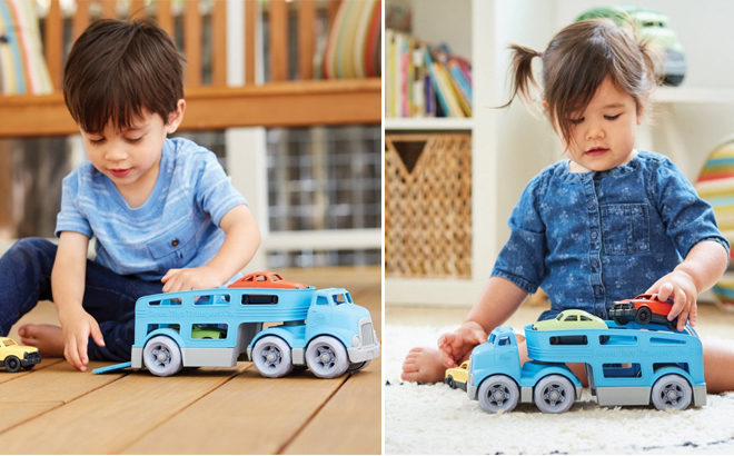 Amazon: Green Toys Car Carrier Vehicle Set Toy Just $15.55 (Regularly $25)
