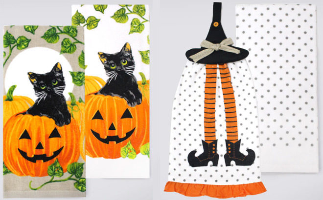 Kohl's: Halloween Kitchen Towels 2-Pack From Only $5.59 + FREE Pickup (Reg $14)