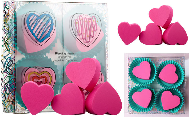 Bleeding Hearts Sponge 4-Piece Set JUST $7 at Sephora (Regularly $16)