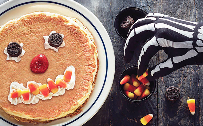 FREE Scary Face Pancake for Kids at IHOP (TODAY October 31st Only 7AM -10PM)