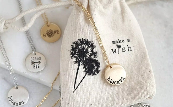 Stamped Holiday Necklace JUST $6.99 (Regularly $16) - Choose from 30 Styles!