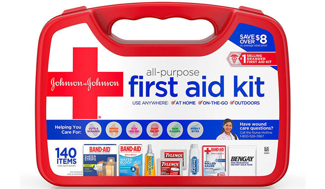 Johnson & Johnson 140-Piece Emergency First Aid Kit Just $8.98 + FREE Shipping