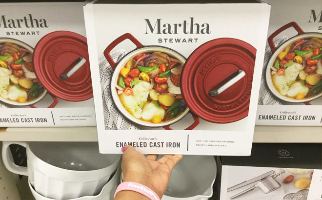 Martha Stewart Cast Iron 2-Quart Casserole JUST $29.99 (Reg $100) - That's 70% Off!