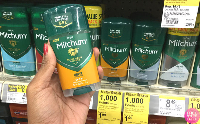 Mitchum or Lady Mitchum Deodorant for ONLY 49¢ at Walgreens (Regularly $4.49)