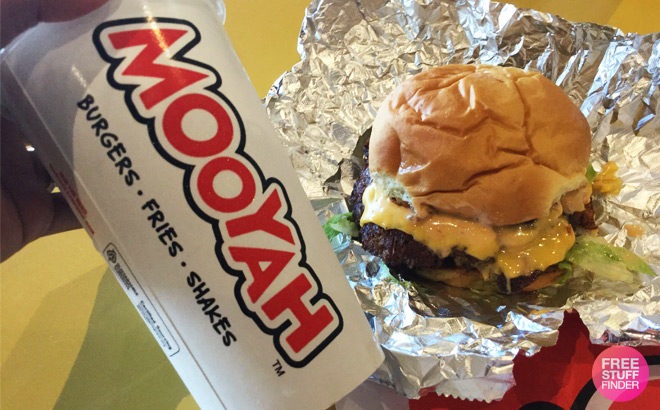 FREE Mooyah Double Cheeseburger with Fries, Shake or Drink Purchase (Today Only!)