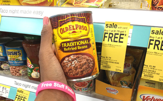 Old El Paso Refried Beans ONLY 90¢ Each at Walgreens - No Coupons Needed!