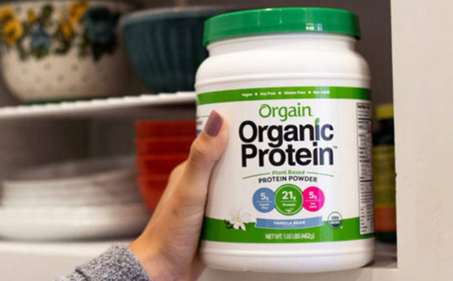 Amazon: Orgain Organic Vanilla Bean 2lb Protein Powder Just $16.57 + FREE Shipping