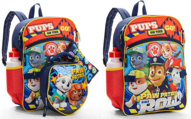 Paw Patrol 5-Piece Backpack Set Only $8.88 + FREE Pickup (Regularly $15) at Walmart.com