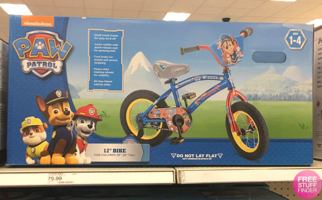 Paw Patrol Kids 12" Bike ONLY $44.99 + FREE Shipping at Target.com (Reg $80)
