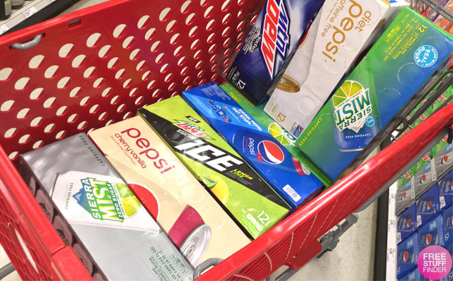 Pepsi & Sierra Mist 12-Packs ONLY $2.19 at Target (Regularly $5) - Just Use Your Phone!