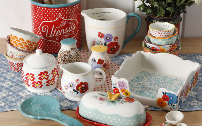Pioneer Woman Flea Market 25-Piece Pantry Set Only $49 + FREE Shipping (Reg $89)