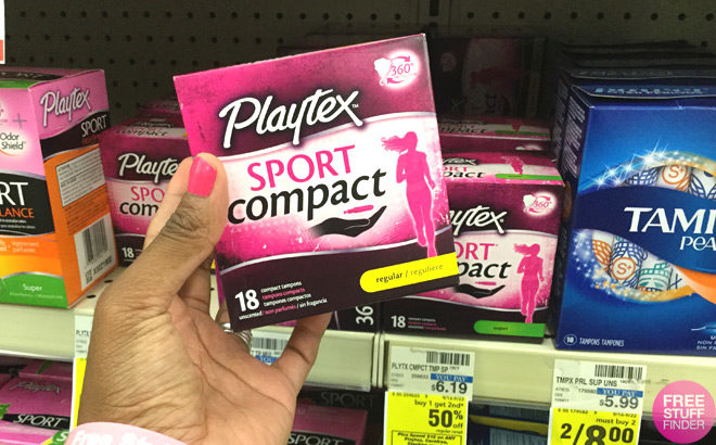 Playtex Sport Compact Tampons ONLY $2.64 Each at CVS (Reg $6.19) - Print Now!