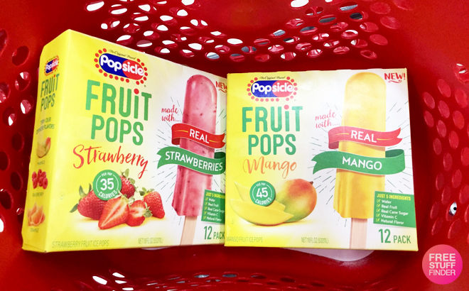 Popsicle Fruit Pops 12-Packs Only $1.33  Each at Target (Reg $4.19) - Just Use Your Phone!