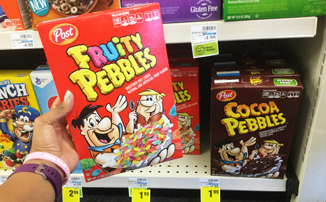 Post Fruity Pebbles Cereal Only $1.84 at CVS (Regularly $4.39) - Just Use Your Phone!