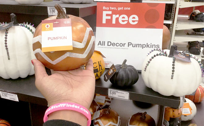 Buy 2 Get 1 FREE Decorative Pumpkins at Target (In-Store & Online!)