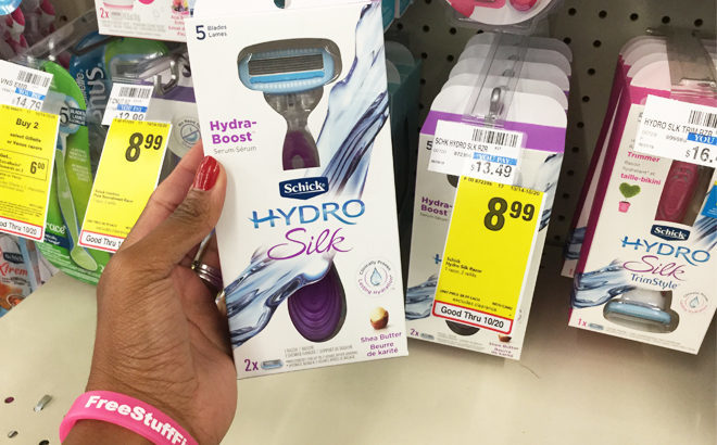 New $2 Off Schick Quattro, Intuition or Hydro Silk Razor Coupon - Only $6.99 at CVS