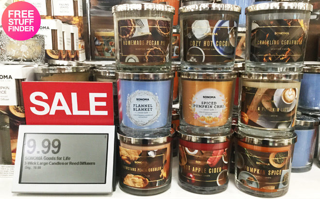 Kohl's: Sonoma Goods for Life Large 3-Wick Candles Just $6.39 + FREE Pickup (Reg $20)