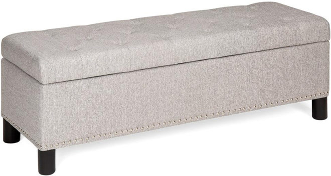 Tufted 48" Padded Storage Ottoman Bench Just $90 + FREE Shipping (Reg $250)