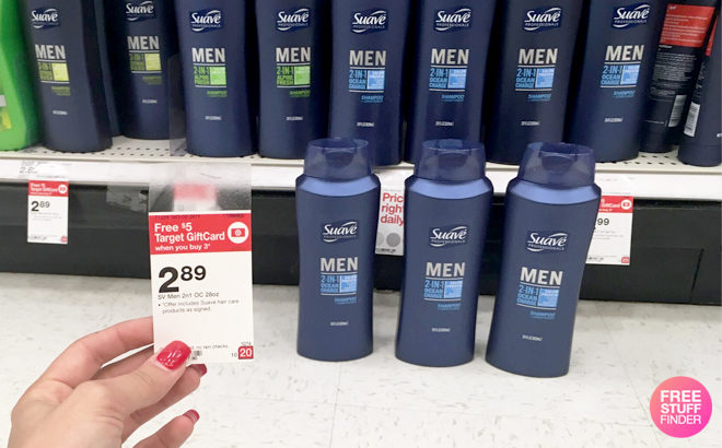 *HOT* 3 FREE Suave Men's 2-in-1 Bottles at Target + $1.33 Moneymaker!