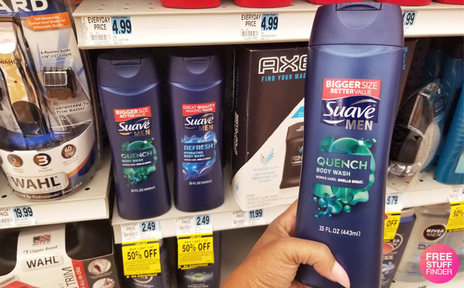 *HOT* Suave Men Body Wash ONLY 12¢ Each at Rite Aid (Regularly $2.49)