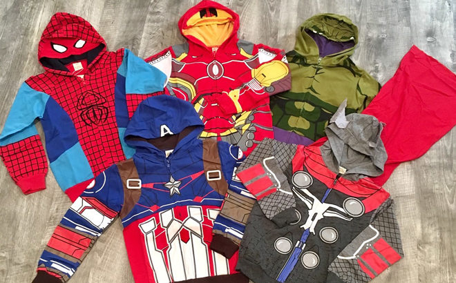 Kids Super Hero Zip-Up Hoodies Just $17.99 (Reg $35) - Iron Man, Spider Man & More!