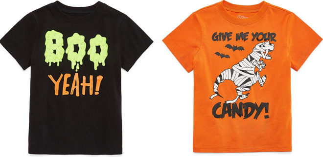 Halloween Kids' Graphic Tees ONLY $3.75 at JCPenney - Today ONLY!